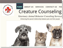 Tablet Screenshot of creaturecounseling.com